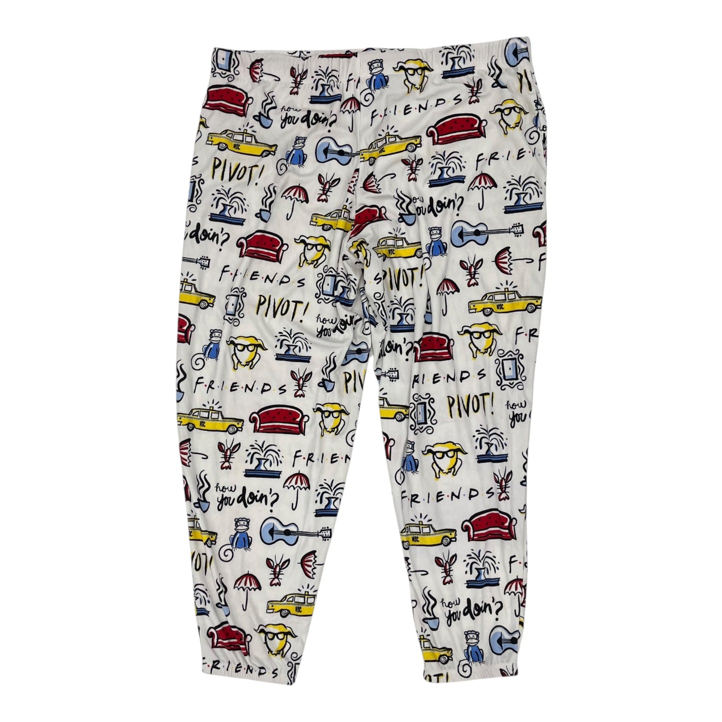 Pajama Pants By Clothes Mentor In White, Size:Xl