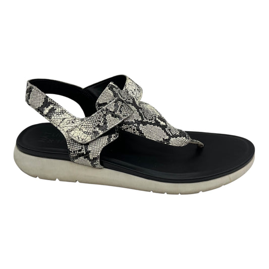Sandals Flats By Naturalizer In Snakeskin Print, Size:9