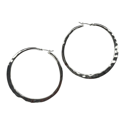 EARRINGS HOOP by    CLOTHES MENTOR In SILVER