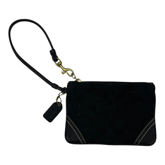 Wristlet Designer By Coach In Black, Size:Small