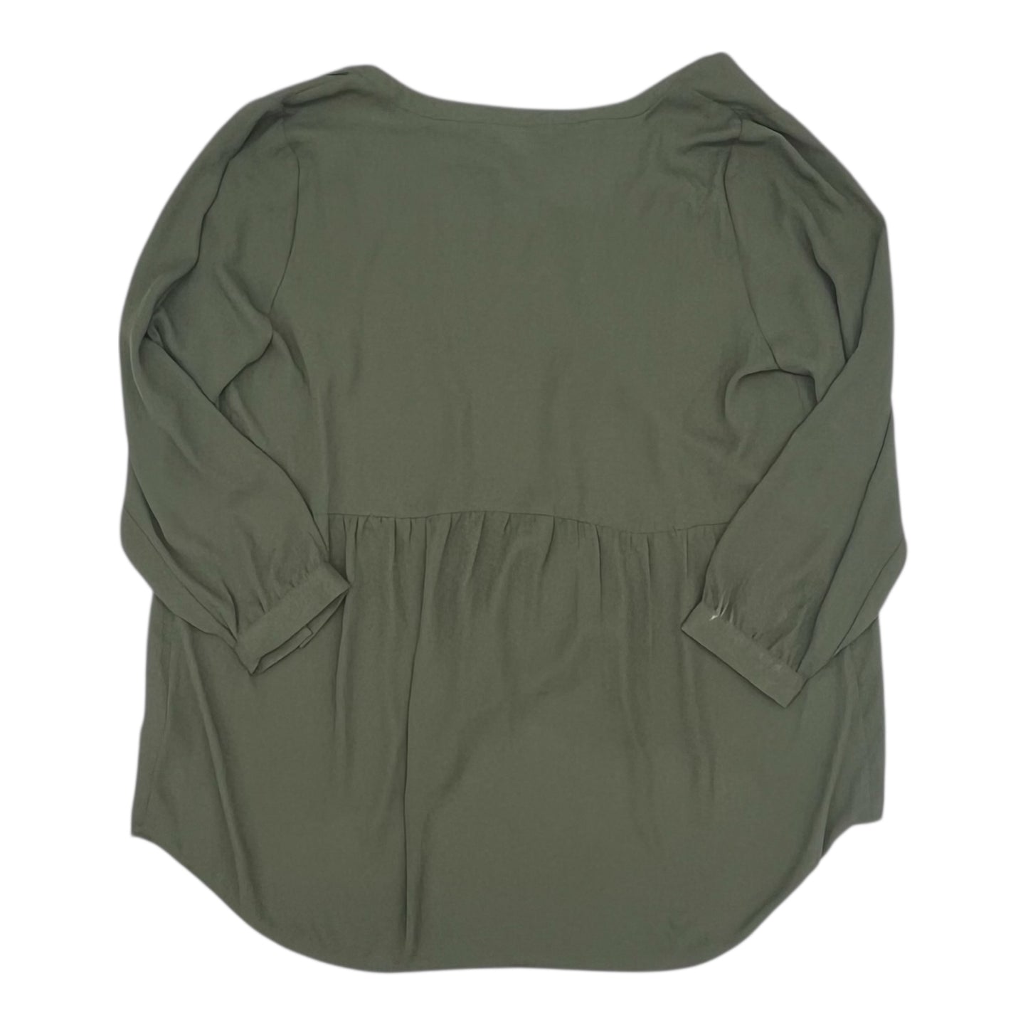Blouse 3/4 Sleeve By Dr2 In Green, Size:1X