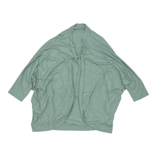 Cardigan By Zenana In Green, Size:3X