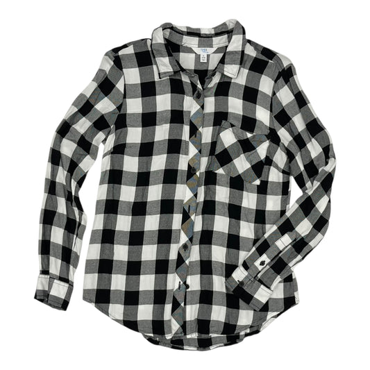 Top Ls By Time And Tru In Black & White, Size:S