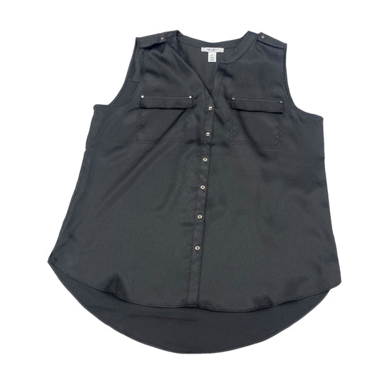 BLACK BLOUSE SLEEVELESS by WHITE HOUSE BLACK MARKET Size:XL