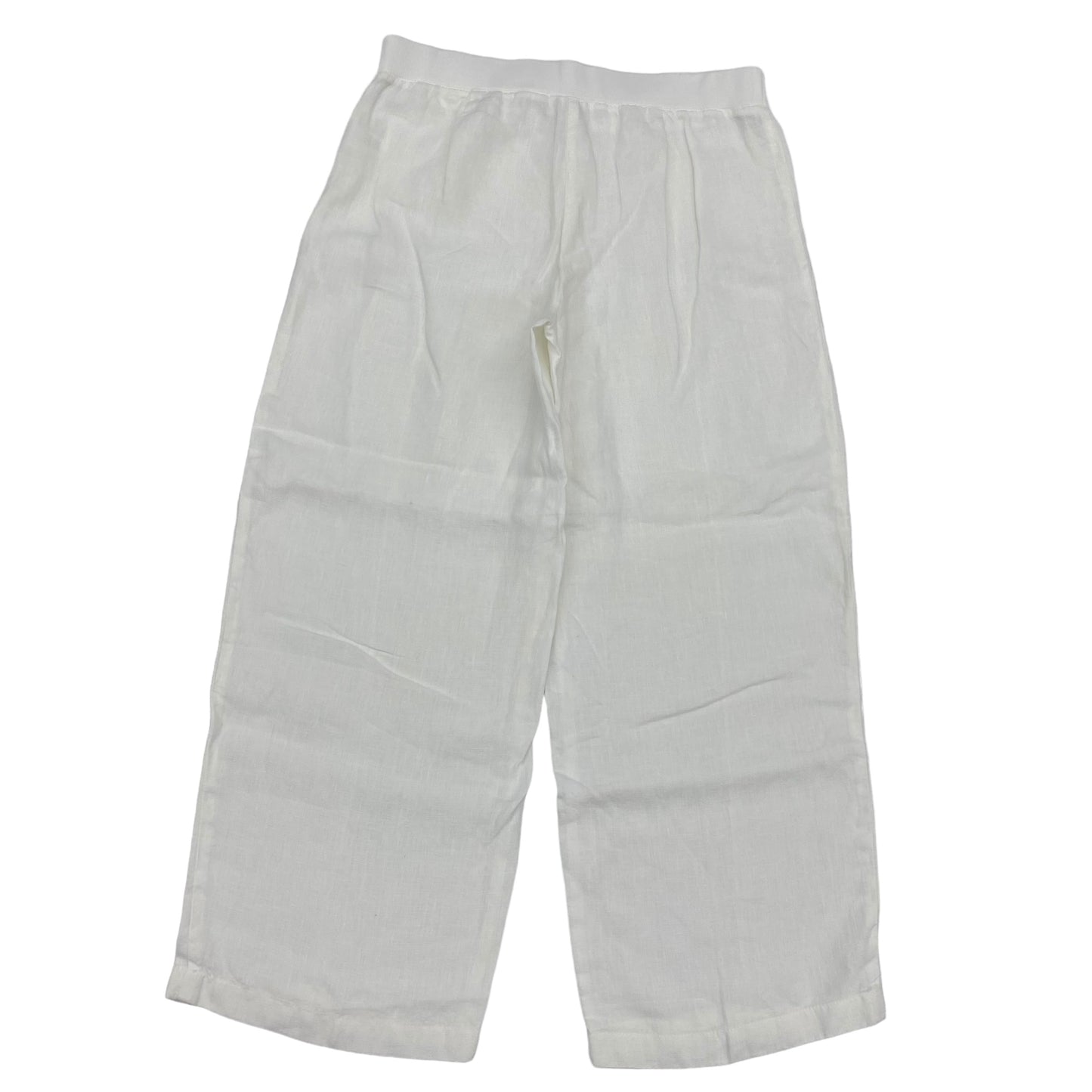 WHITE PANTS LINEN by J. JILL Size:PETITE  M