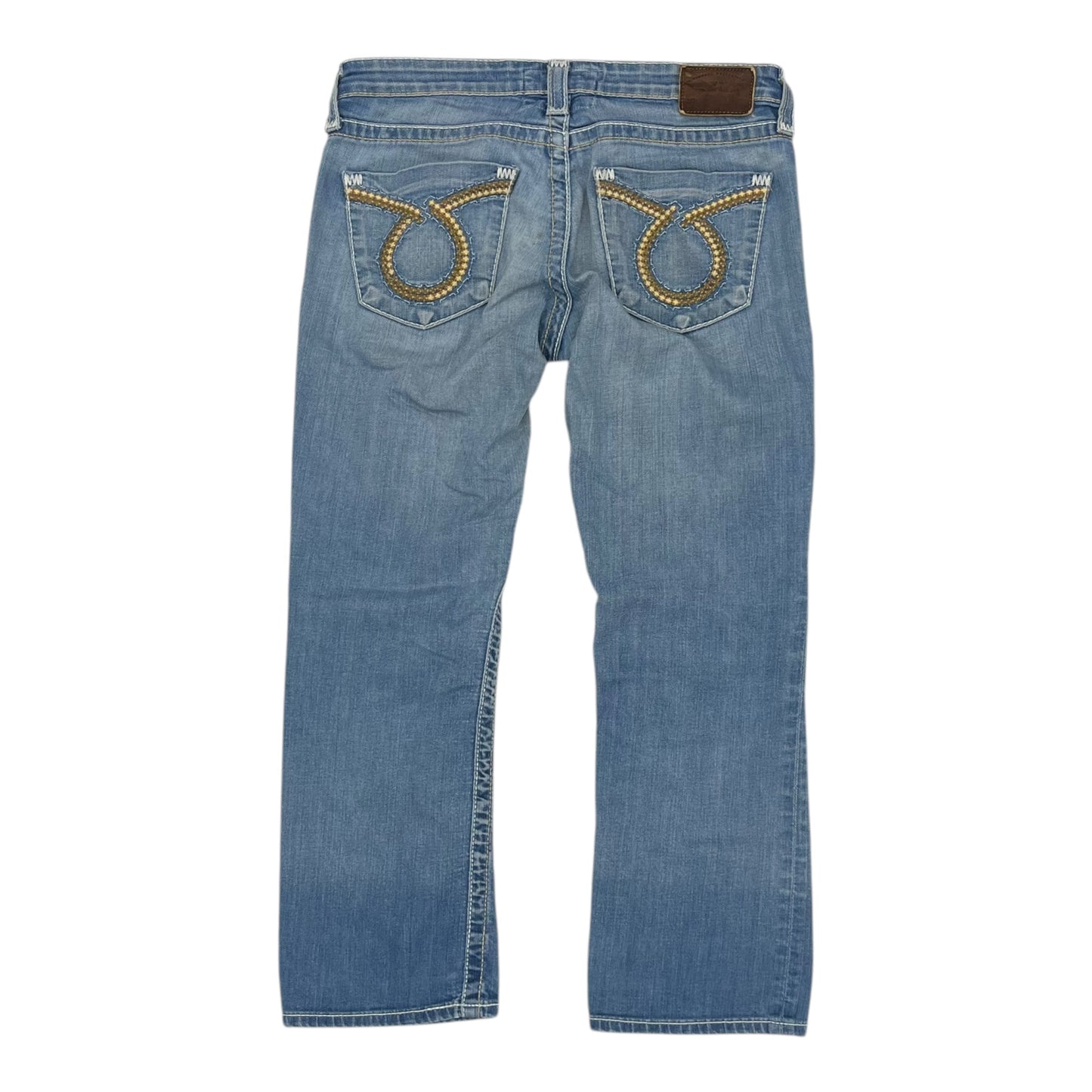Jeans Cropped By Big Star In Blue Denim, Size:10