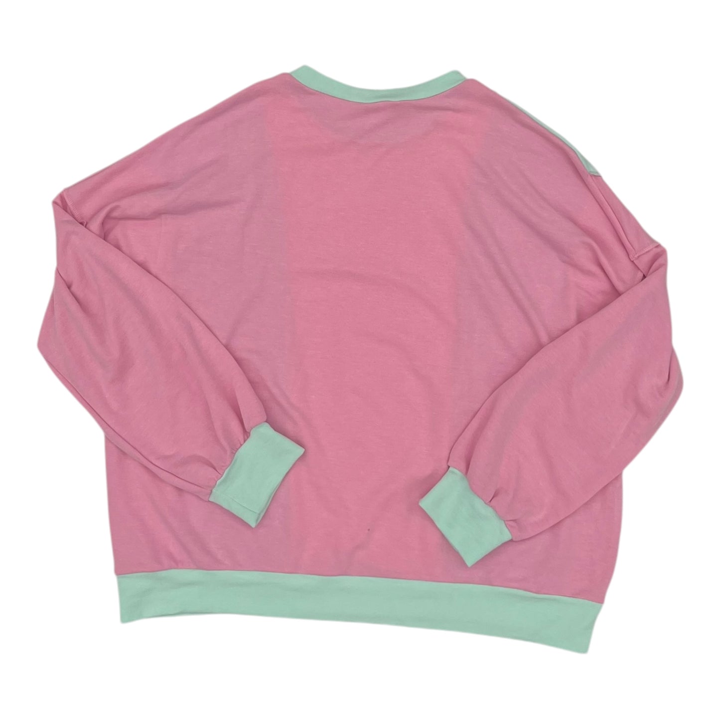 Top Ls By 7Th Ray In Green & Pink, Size:Xl