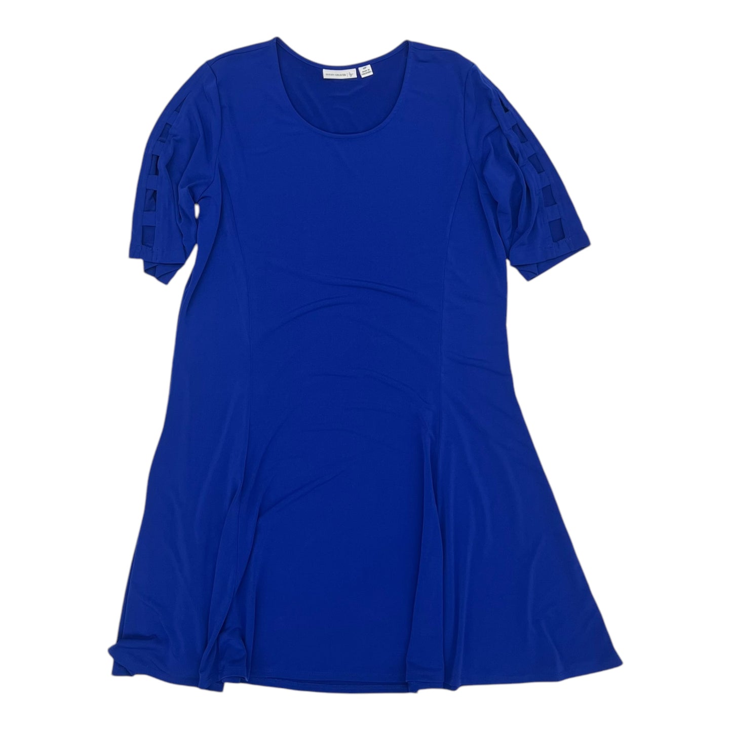 Dress Work By Susan Graver In Blue, Size:Mp