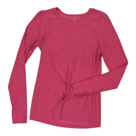 Athletic Top Ls Crewneck By Beyond Yoga In Pink, Size:M