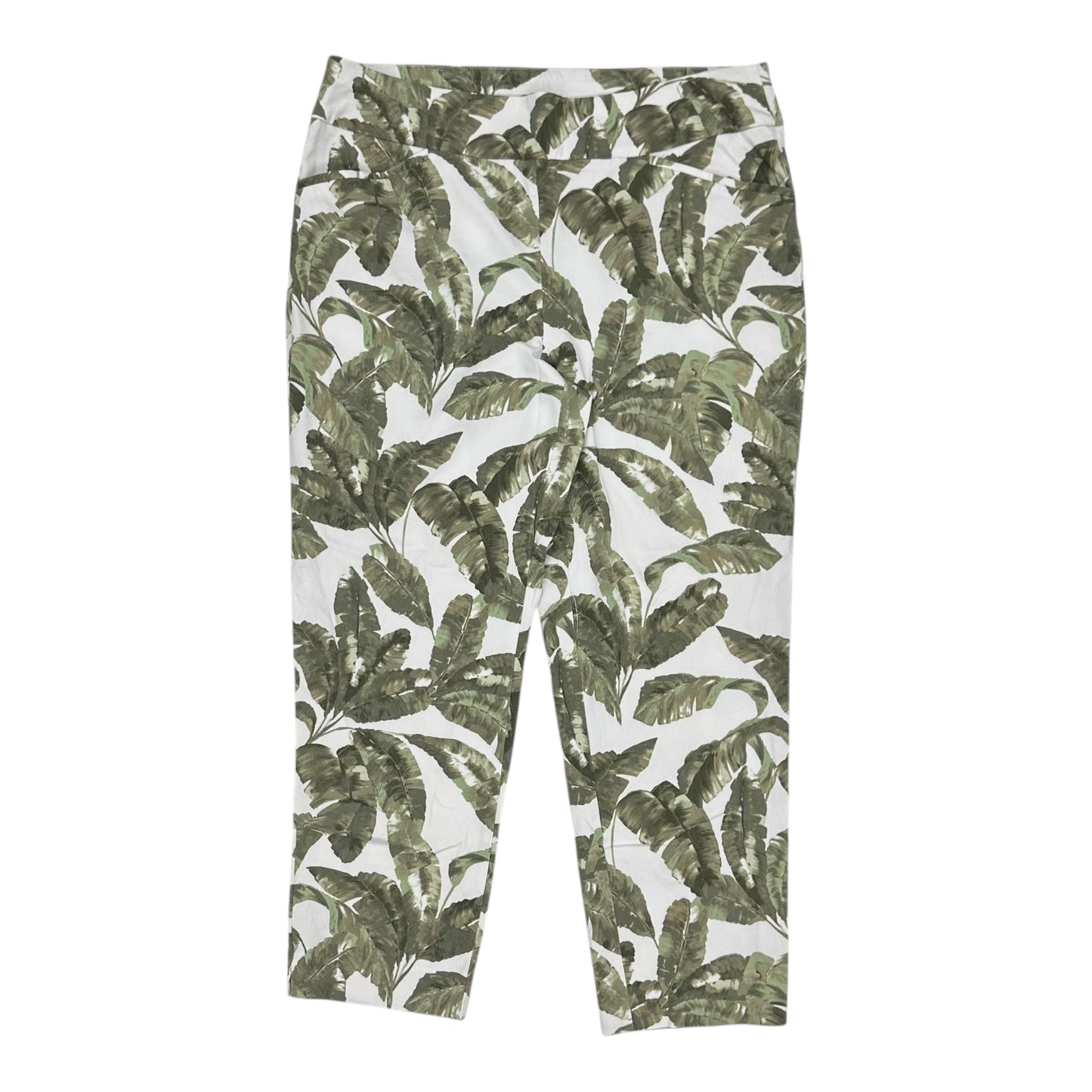 Pants Chinos & Khakis By Chicos In Green & White, Size:L