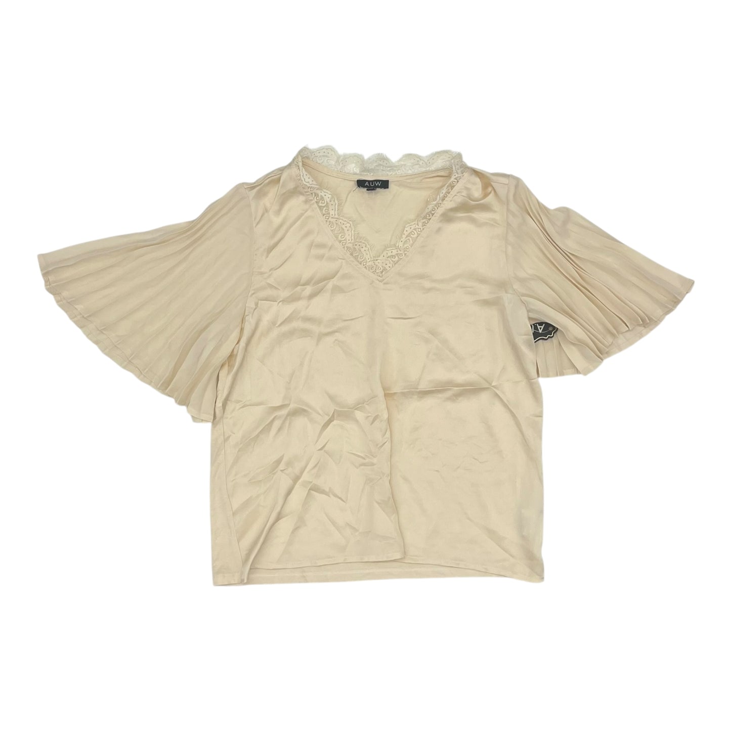 Blouse Ss By Auw In Cream, Size:M