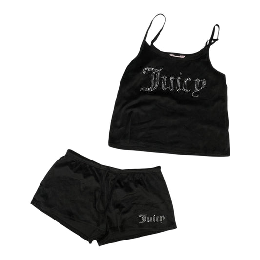 Lounge Set Shorts By Juicy Couture In Black, Size:M