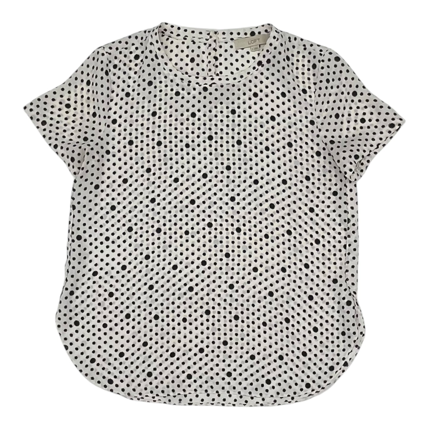 Blouse Ss By Loft In White, Size:S