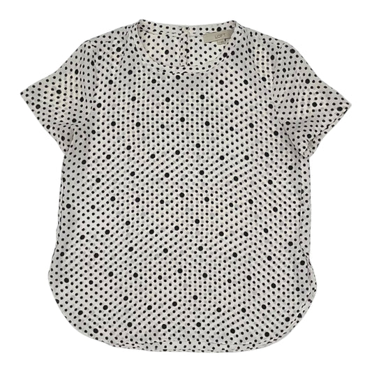 Blouse Ss By Loft In White, Size:S