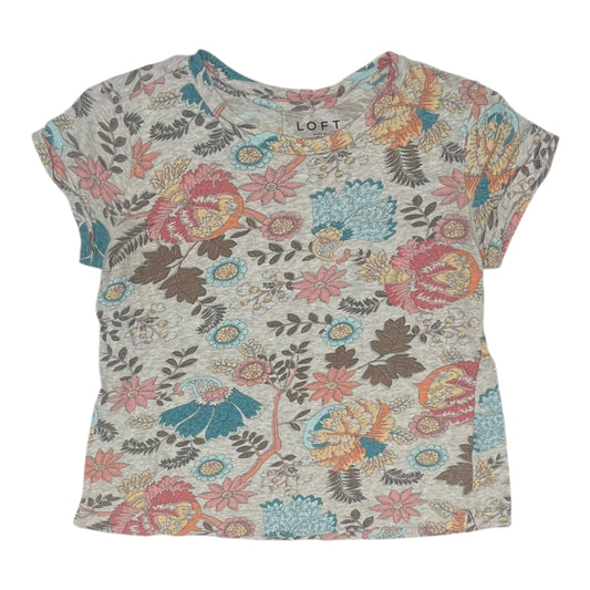 Top Ss By Loft In Floral Print, Size:Xs