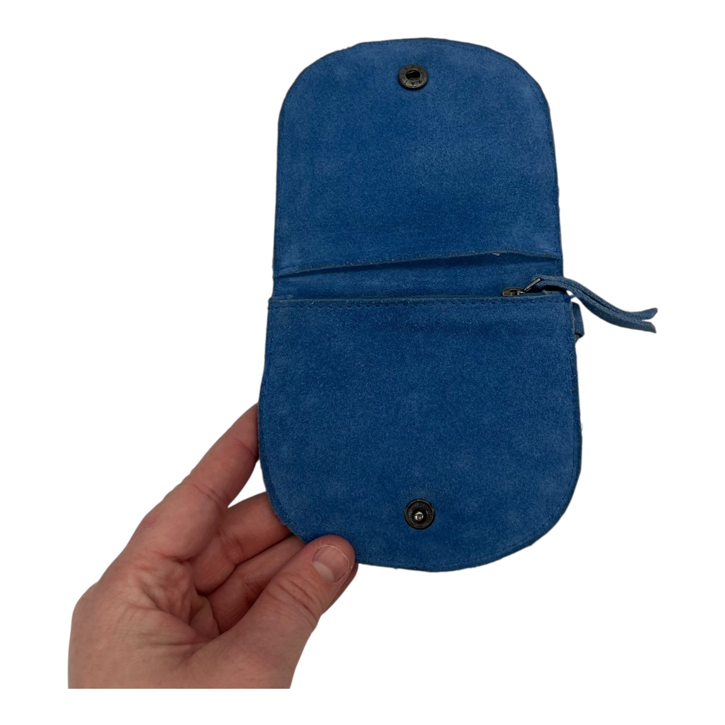 Wallet Leather By Free People In Blue, Size:Small