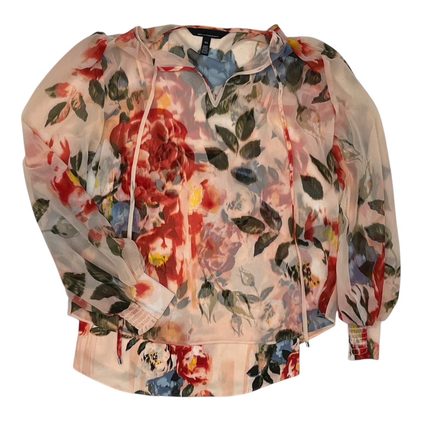 Blouse Ls By White House Black Market In Pink, Size:Xs