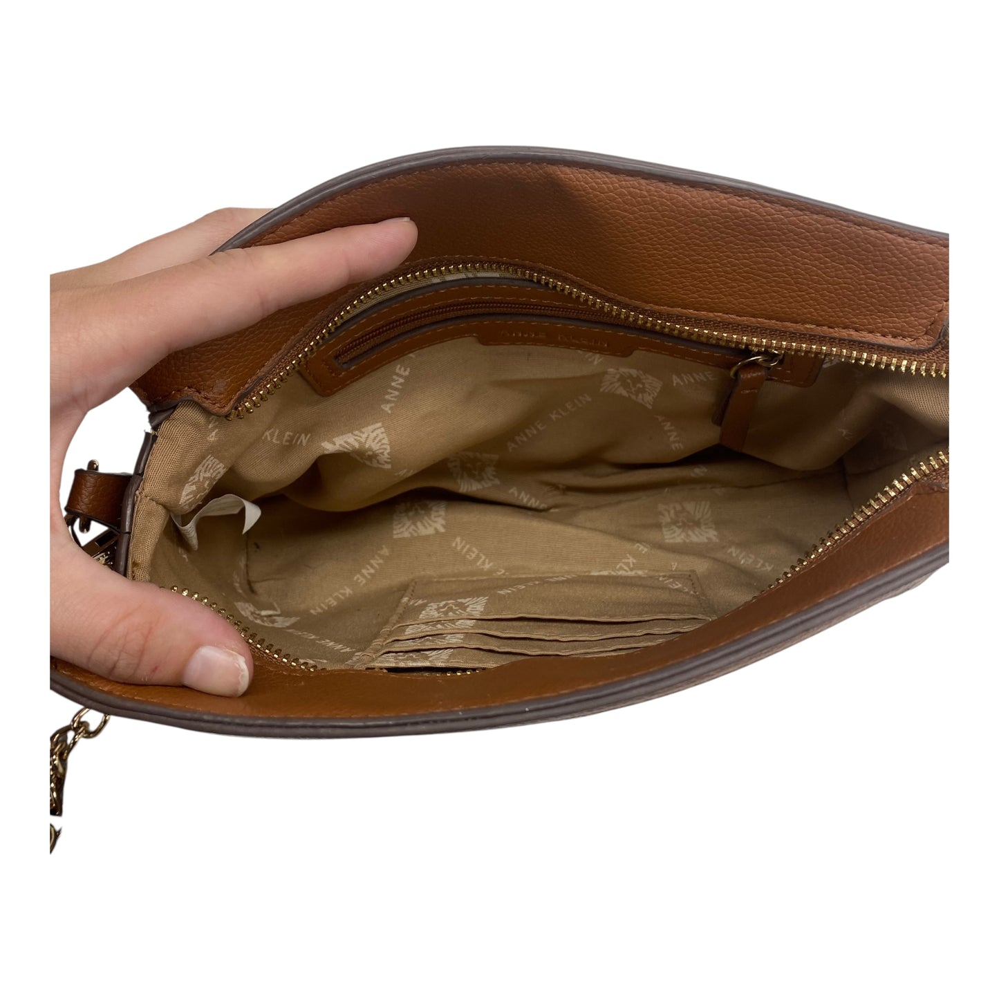 Crossbody By Anne Klein In Brown, Size:Medium