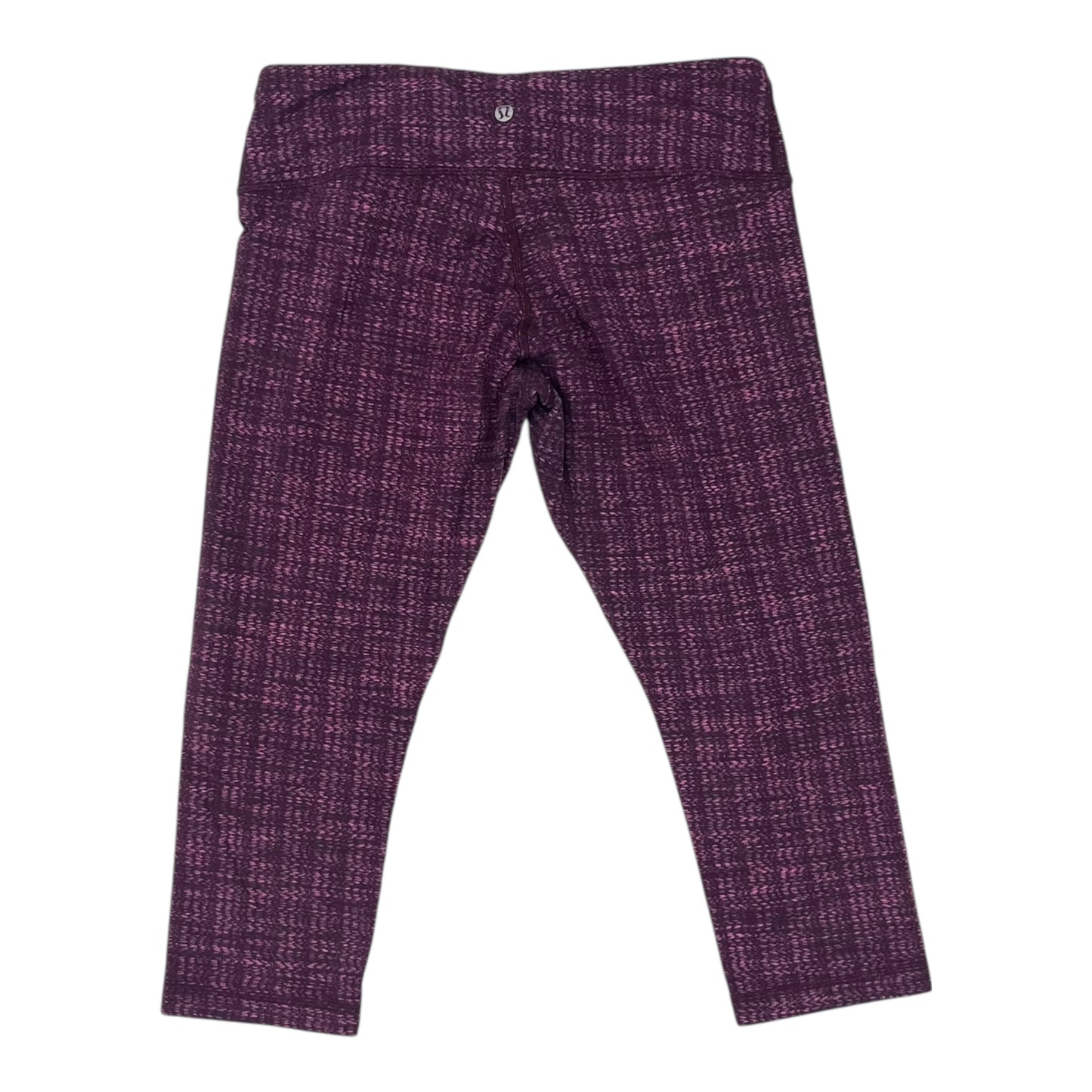 Athletic Leggings Capris By Lululemon In Purple, Size:M