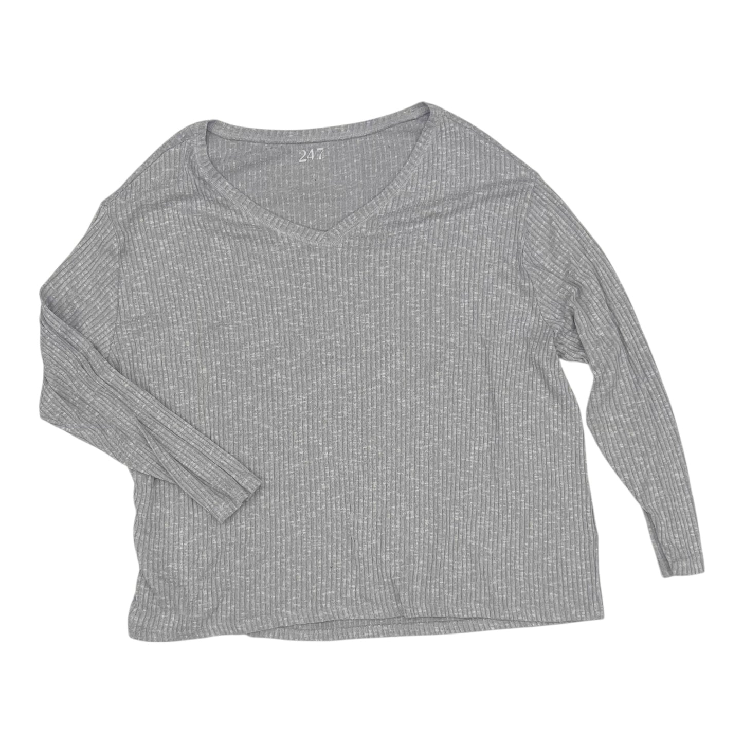 Top Ls Basic By Maurices In Grey, Size:2X
