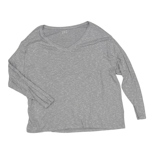 Top Ls Basic By Maurices In Grey, Size:2X