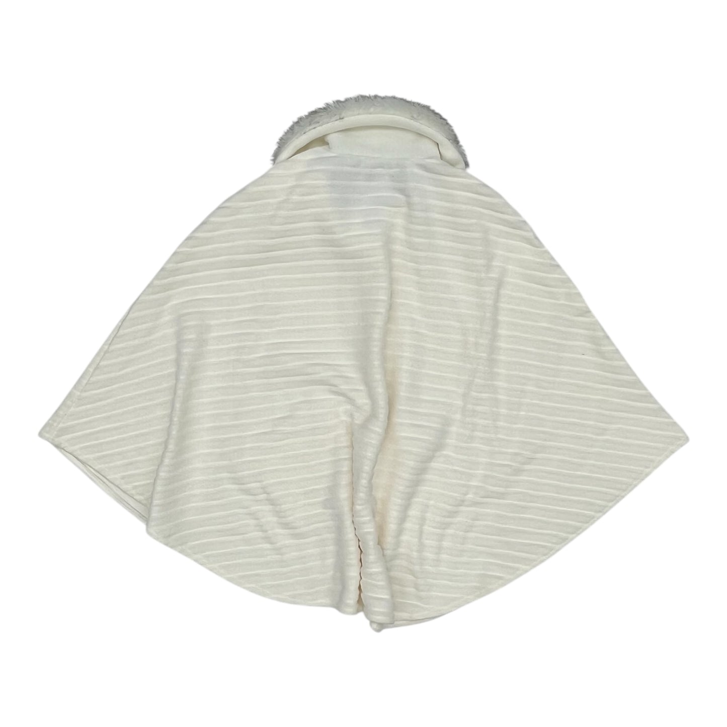 Poncho By Clothes Mentor In Cream, Size:Osfm