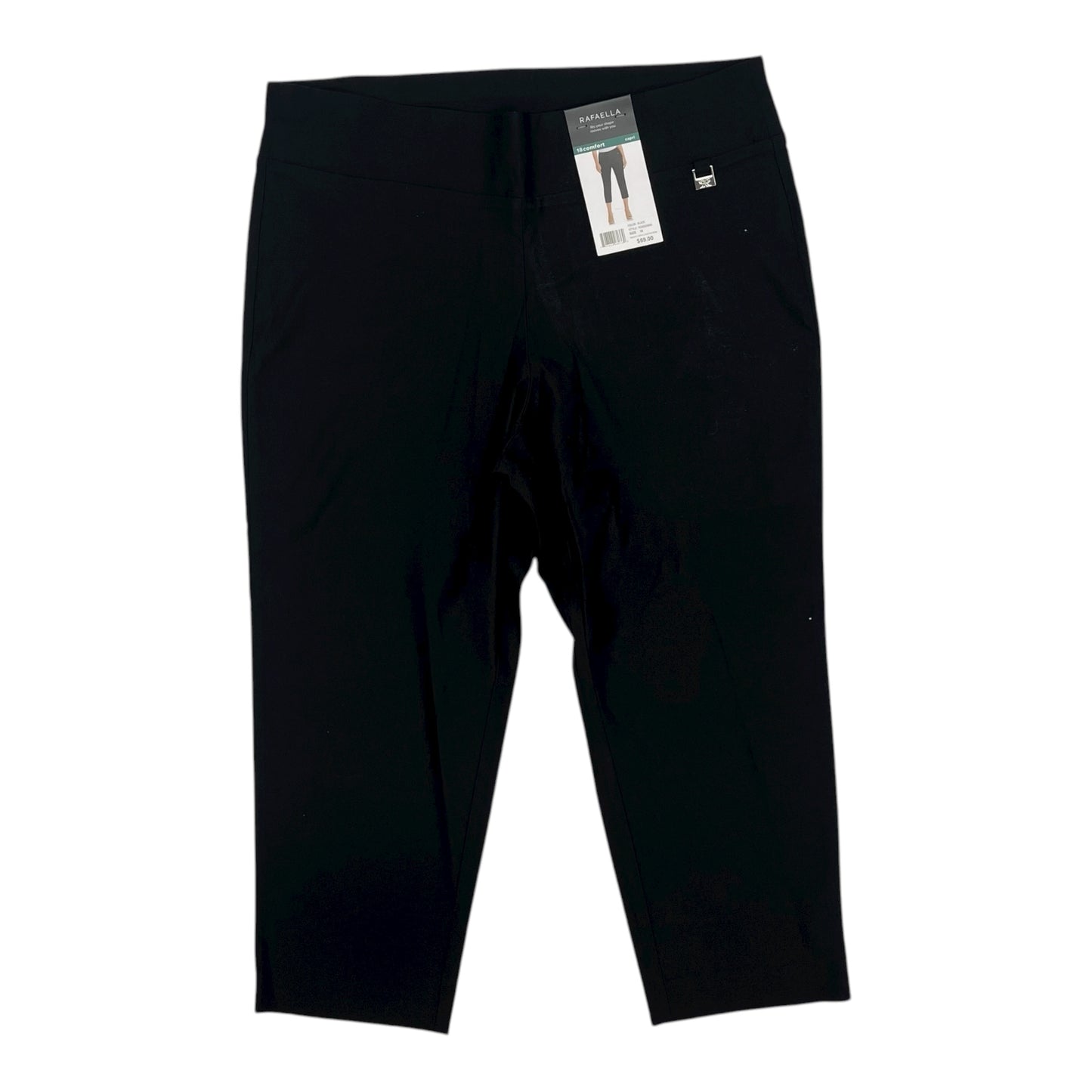 Pants Cropped By Rafaella In Black, Size:18