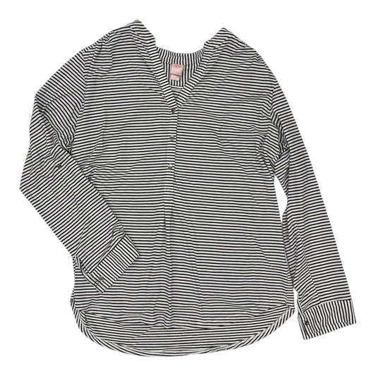 Nursing Top Ls By Clothes Mentor In Black & White, Size:Xl