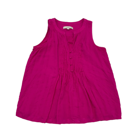 PINK BLOUSE SLEEVELESS by LOFT Size:XS