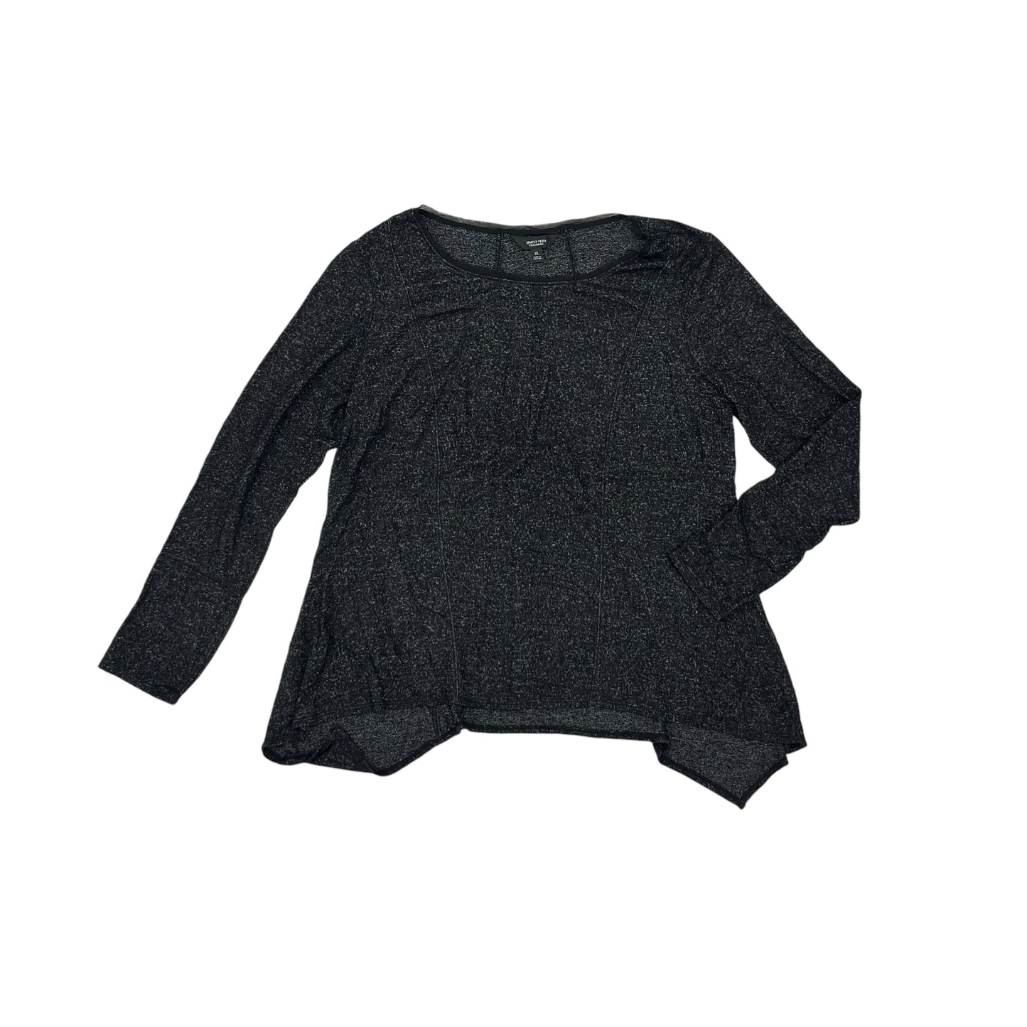 BLACK TOP LS by SIMPLY VERA Size:XL