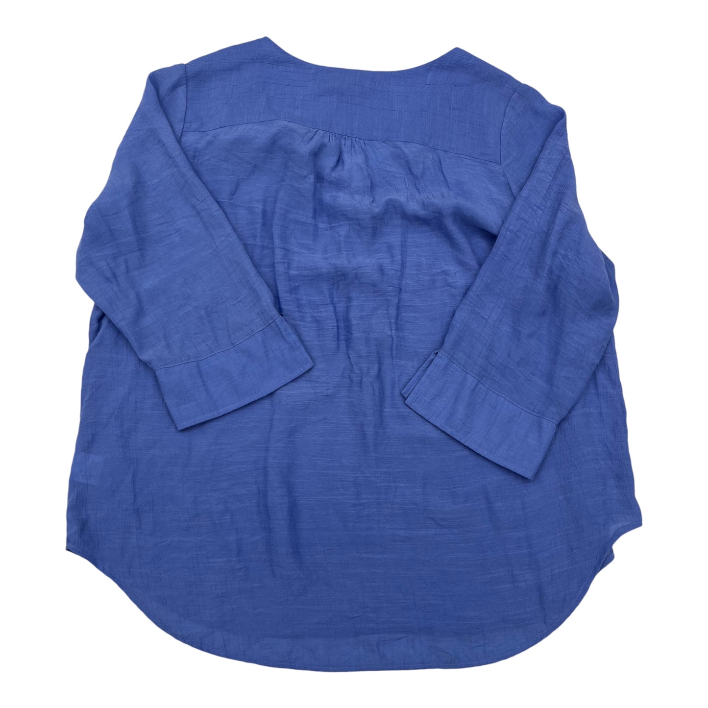 Top 3/4 Sleeve By Clothes Mentor In Blue, Size:2X