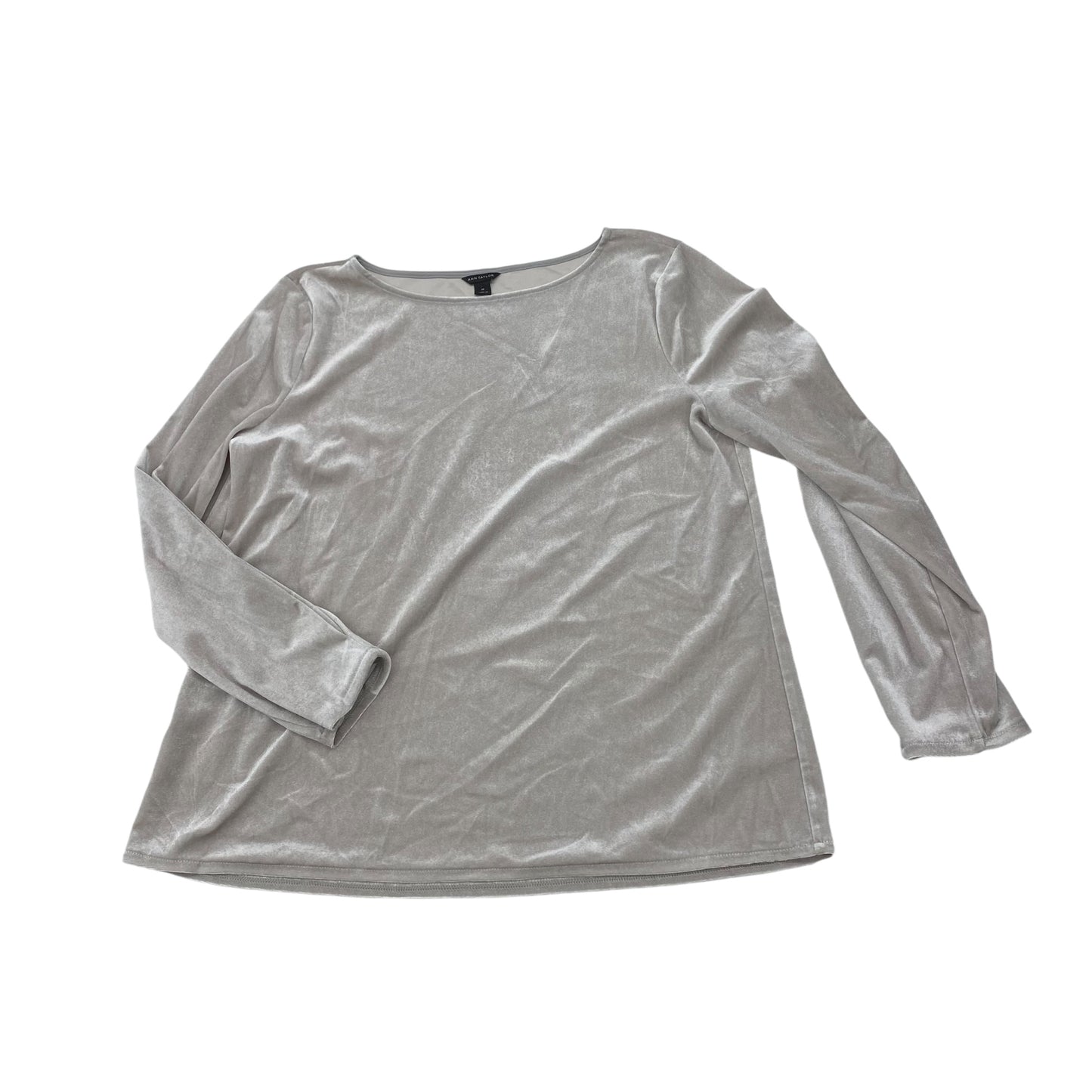 Top Ls By Ann Taylor In Grey, Size:M