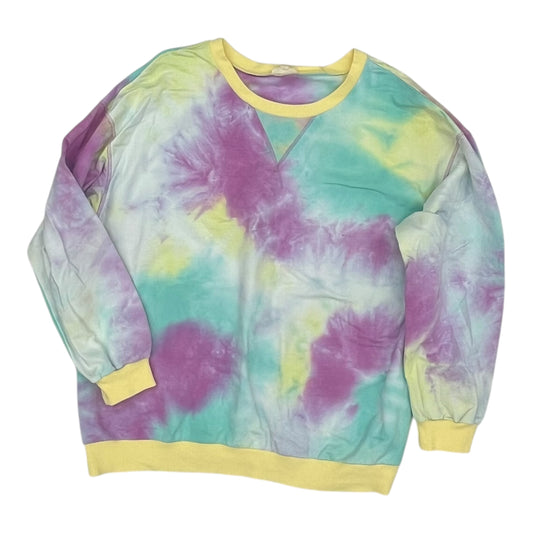 SWEATSHIRT CREWNECK by ODDI In TIE DYE PRINT, Size: 2X