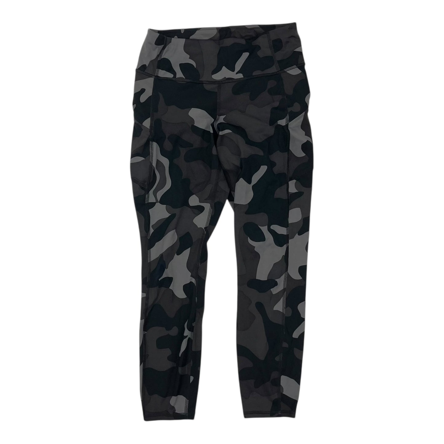 Athletic Leggings Capris By Athleta In grey camo, Size:M