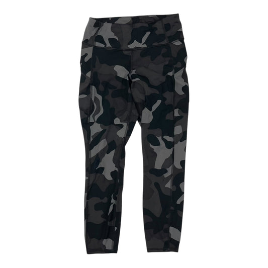 Athletic Leggings Capris By Athleta In grey camo, Size:M