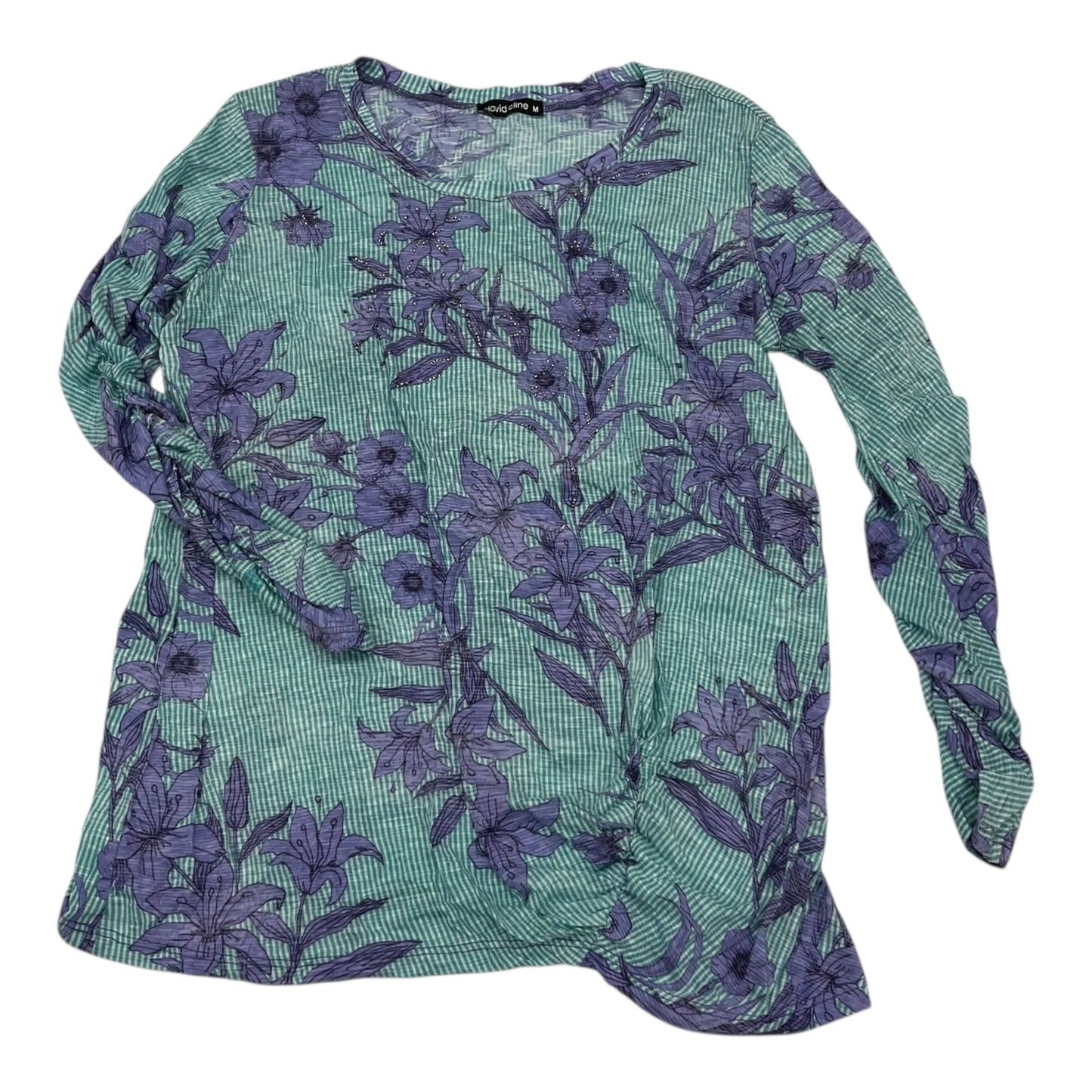 Top Ls By David Cline In Green & Purple, Size:M
