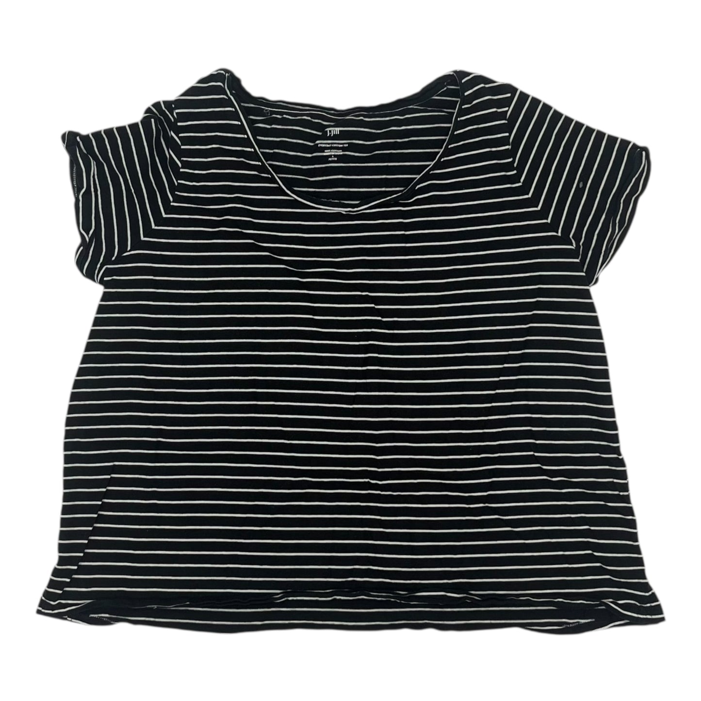 Top Ss By J. Jill In Black & White, Size:Lp