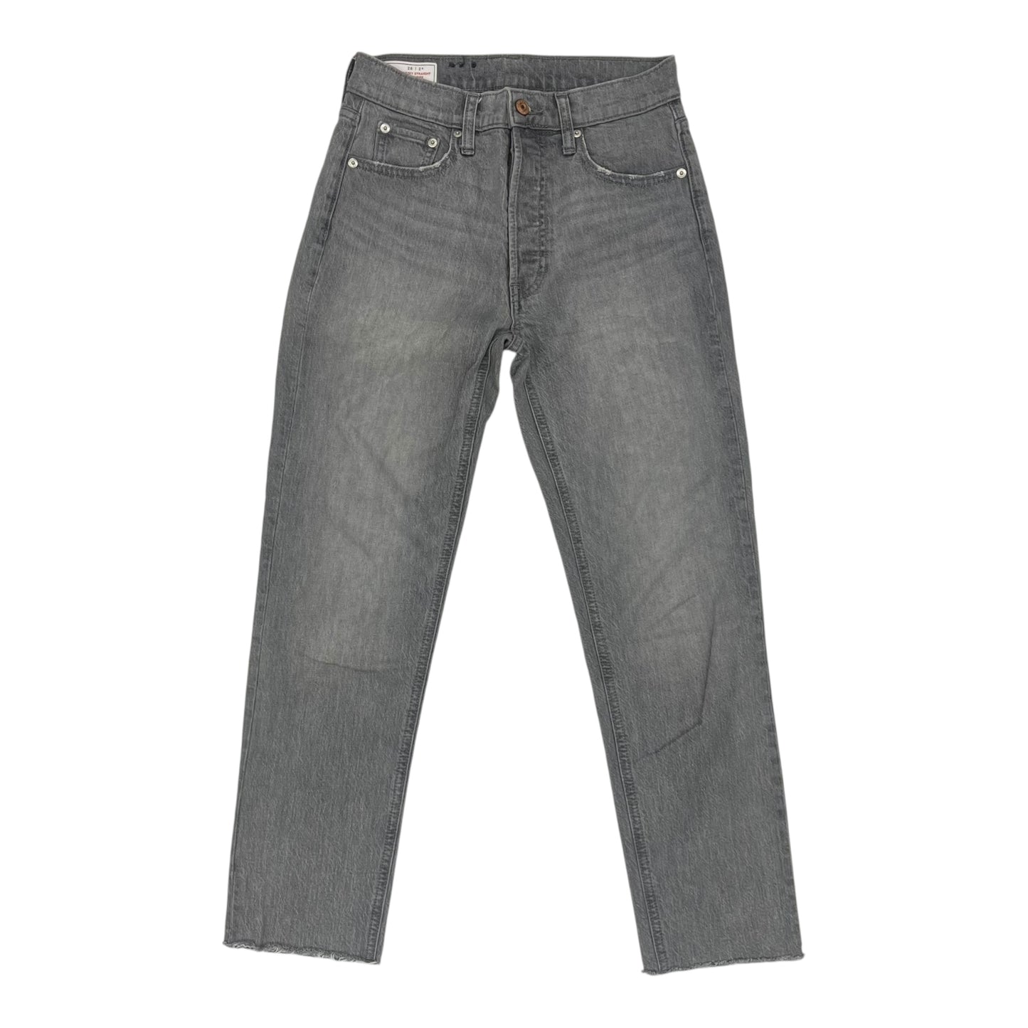 Jeans Straight By Gap In Grey Denim, Size:2