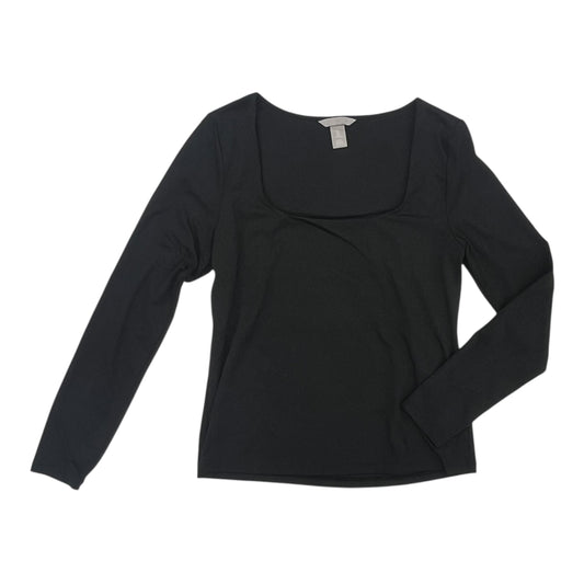 Top Ls By H&M In Black, Size:L