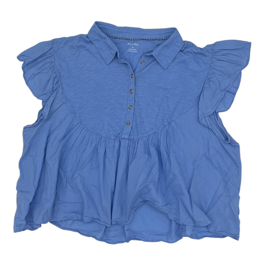 Top Ss By Pilcro In Blue, Size:2X