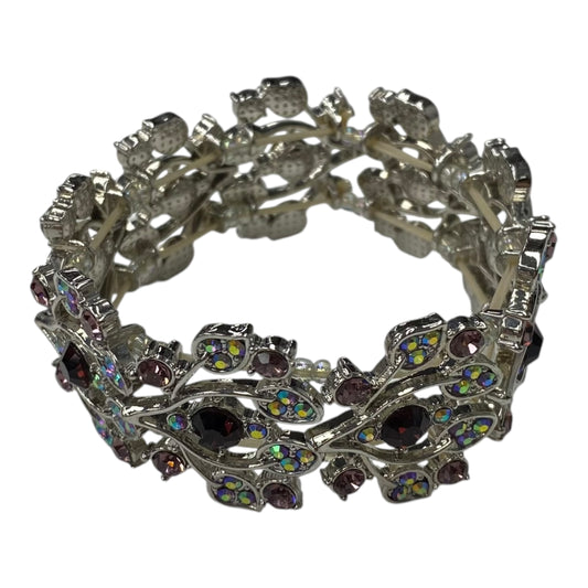 Bracelet Cuff By Clothes Mentor In Pink & Silver