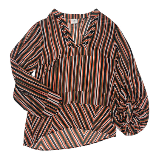 Blouse Ls By Cabi In Striped Pattern, Size:S