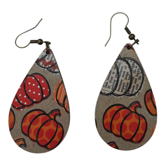EARRINGS DANGLE/DROP by    CLOTHES MENTOR In ORANGE & TAN