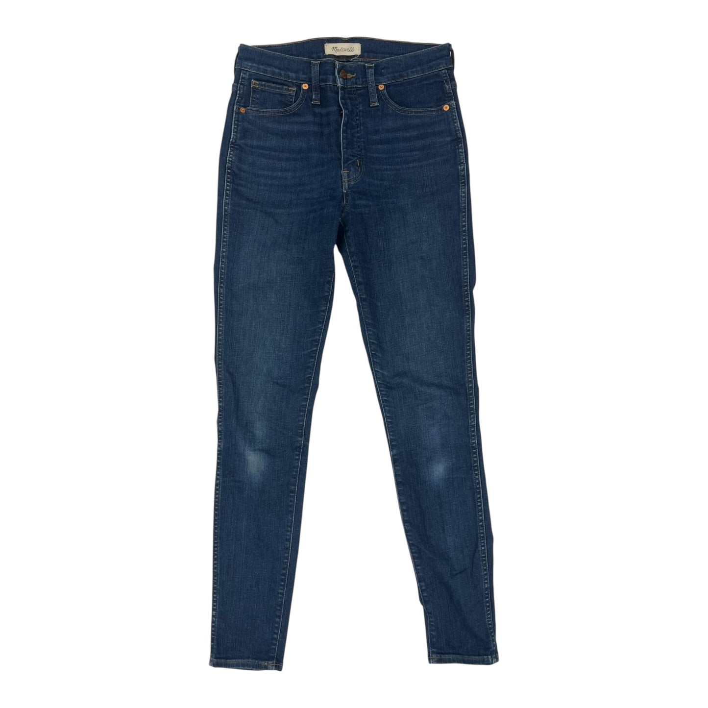 Jeans Skinny By Madewell In Blue Denim, Size:4