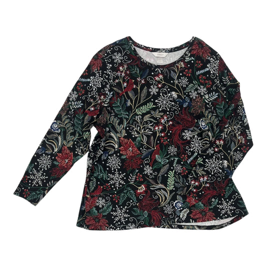 Top Ls By Cj Banks In Black, Size:2X