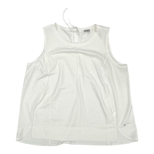Athletic Tank Top By Talbots In White, Size:2X