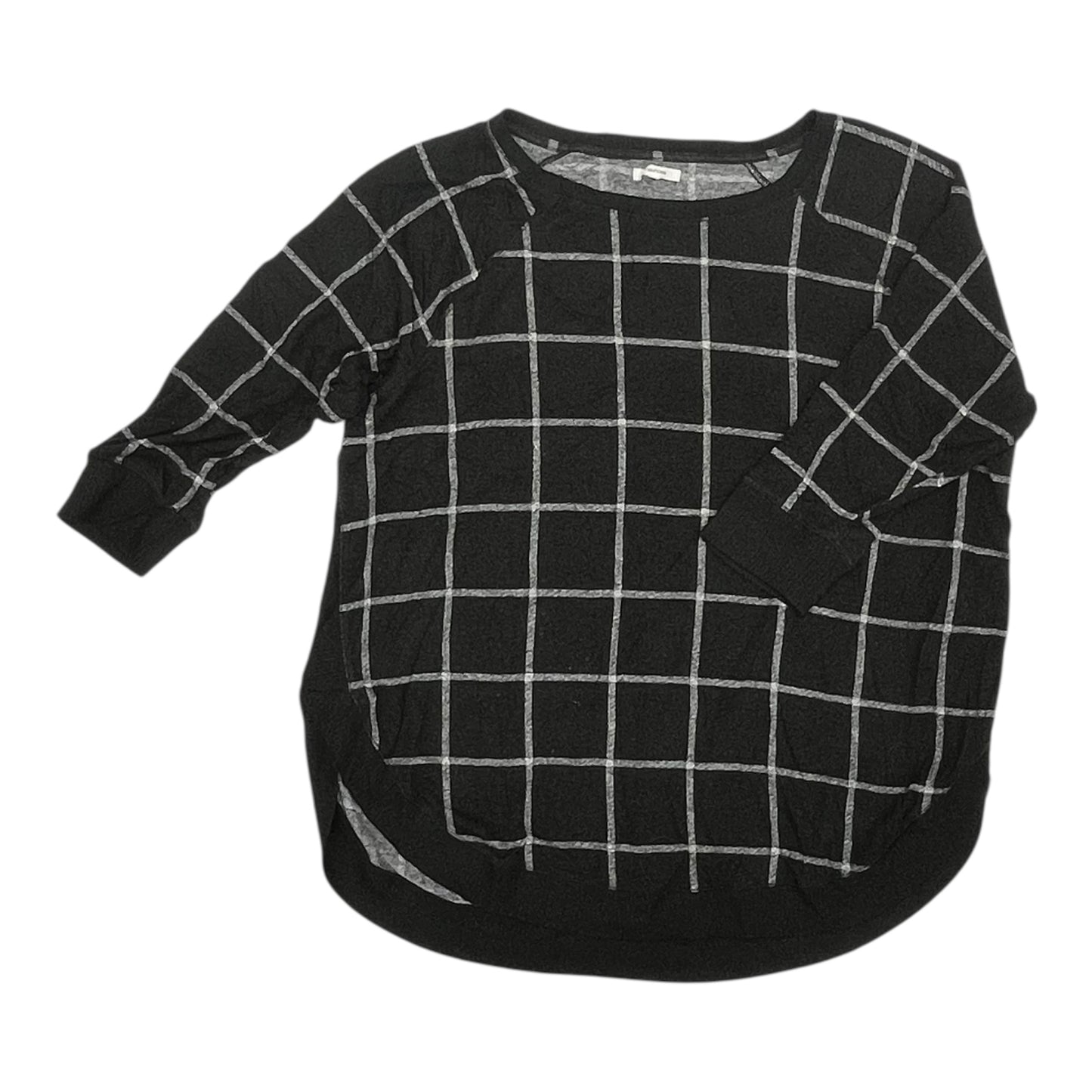 Top Ls By Maurices In Black & Grey, Size:2X