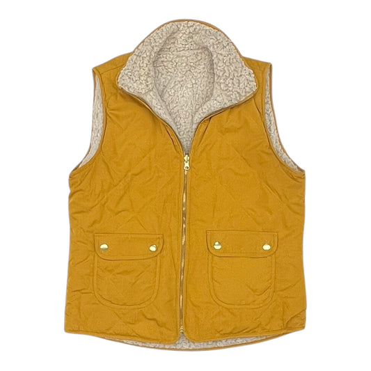 Vest Puffer & Quilted By Love Tree In Yellow, Size:L