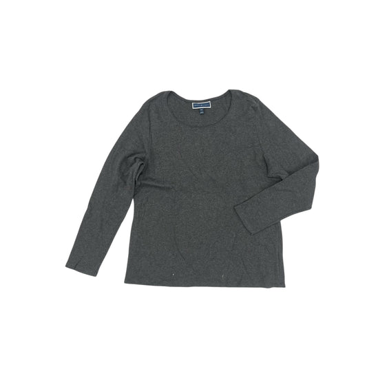 Top Ls By Karen Kane In Grey, Size:Xxl