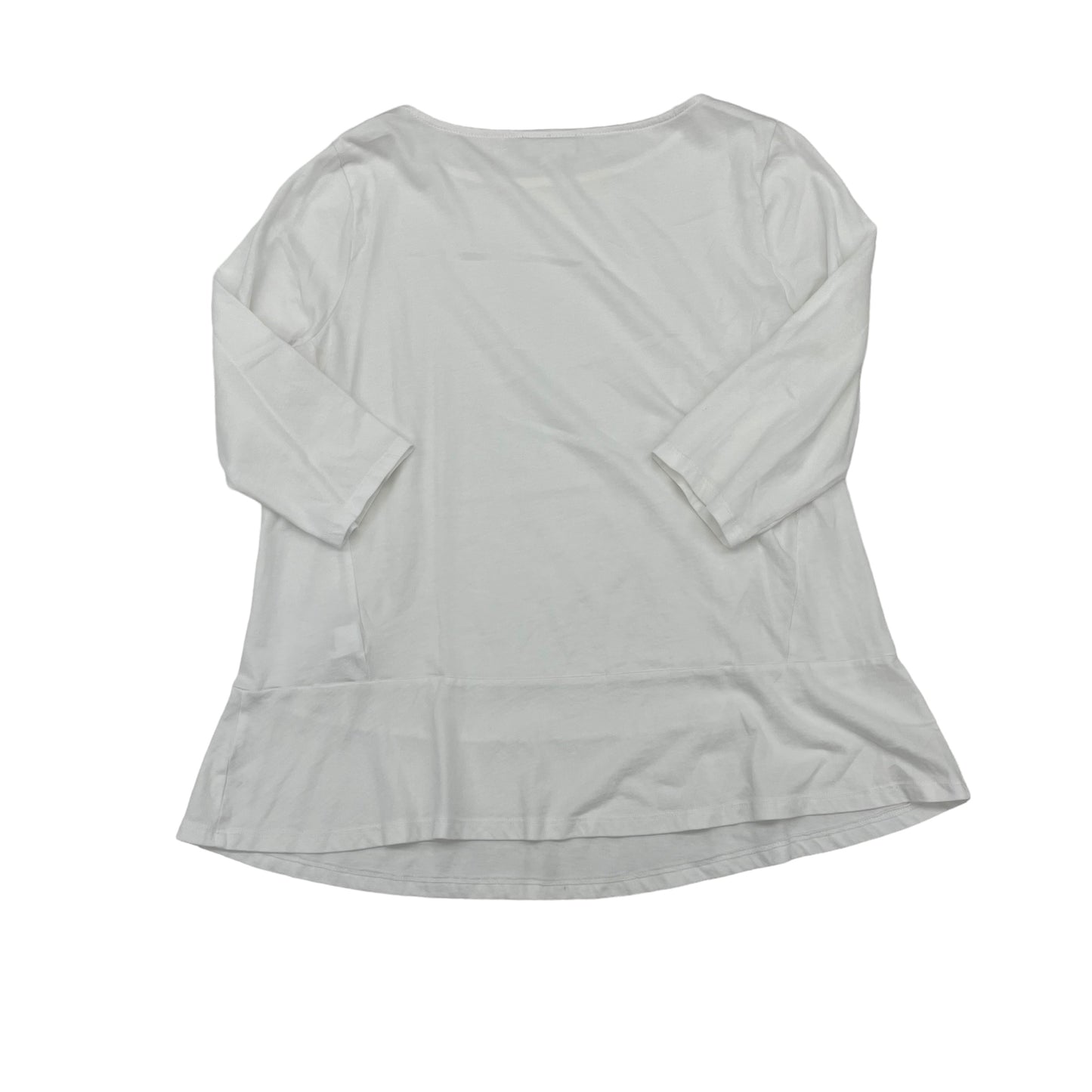 WHITE TOP 3/4 SLEEVE by PURE JILL Size:S